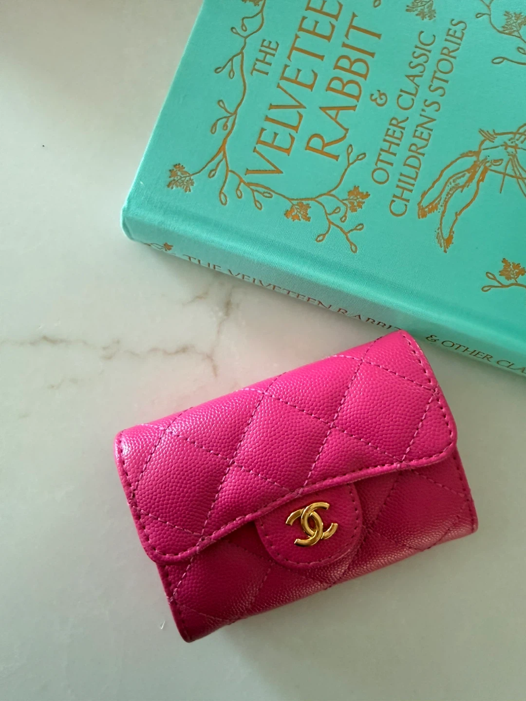 Chanel Pink Quilted Card Holder