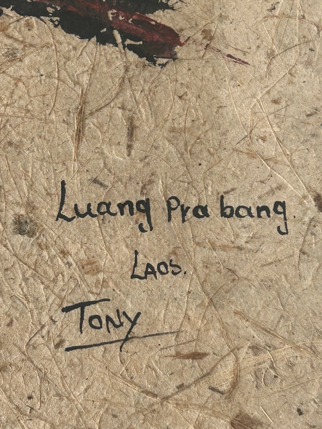 Large Framed Original Laos Art – by Tony - photo 3