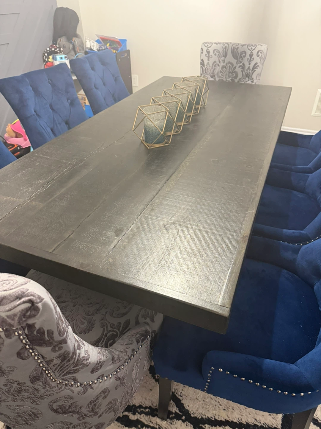 Custom solid wood dining table