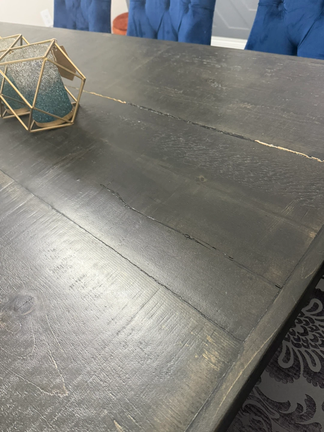 Custom solid wood dining table - photo 3