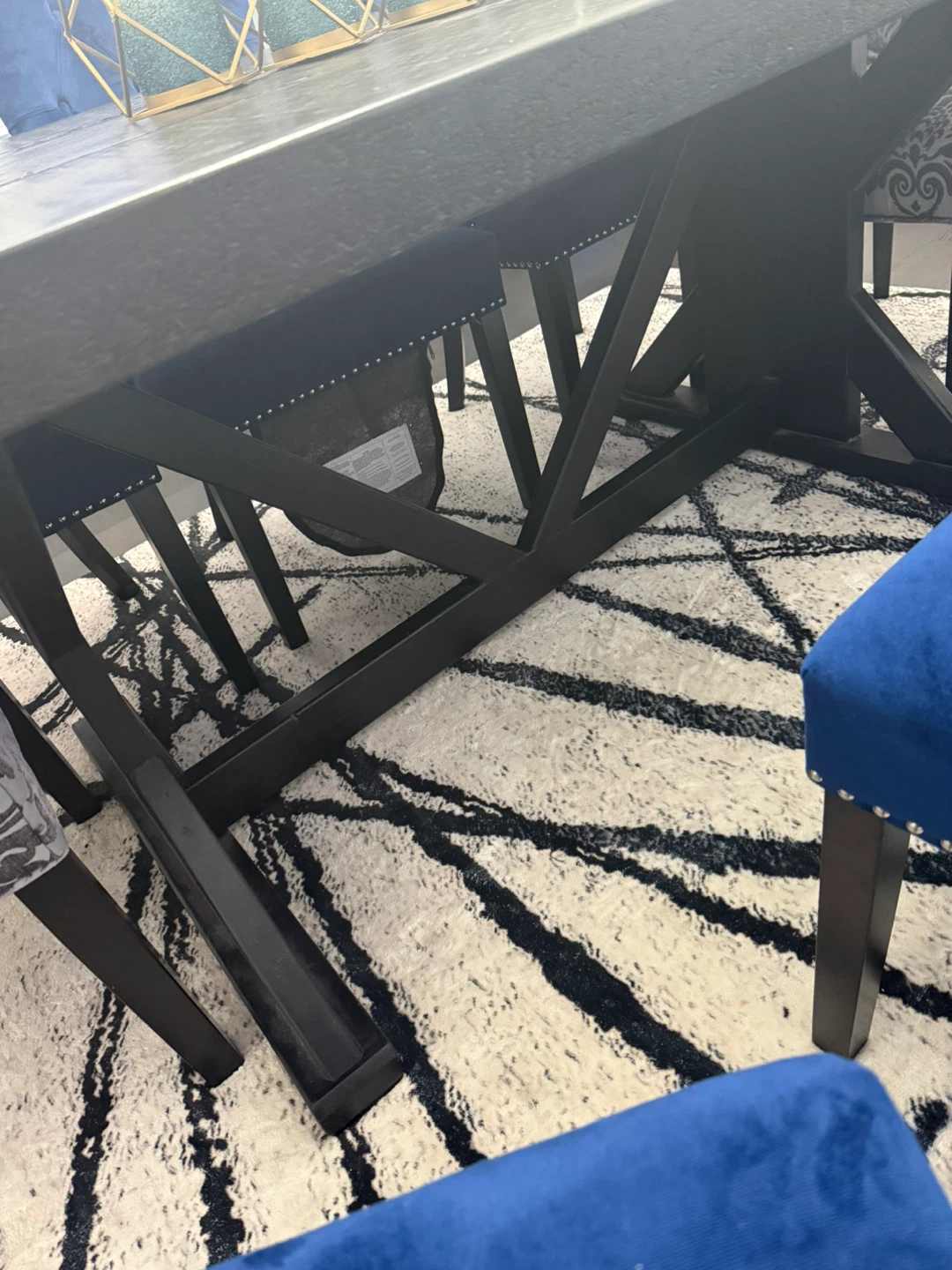 Custom solid wood dining table - photo 2