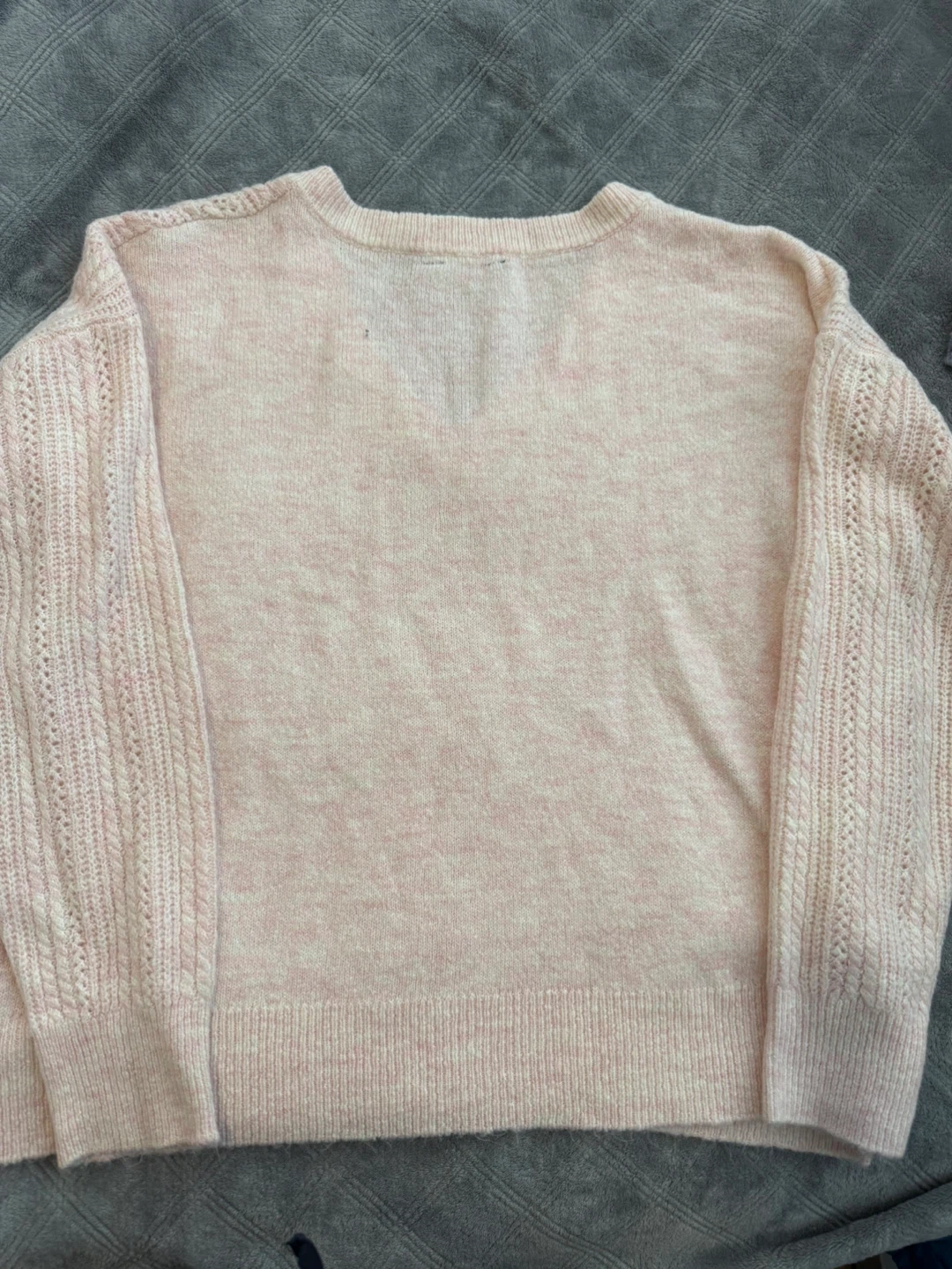 Women's Pink V-Neck Sweater - photo 2