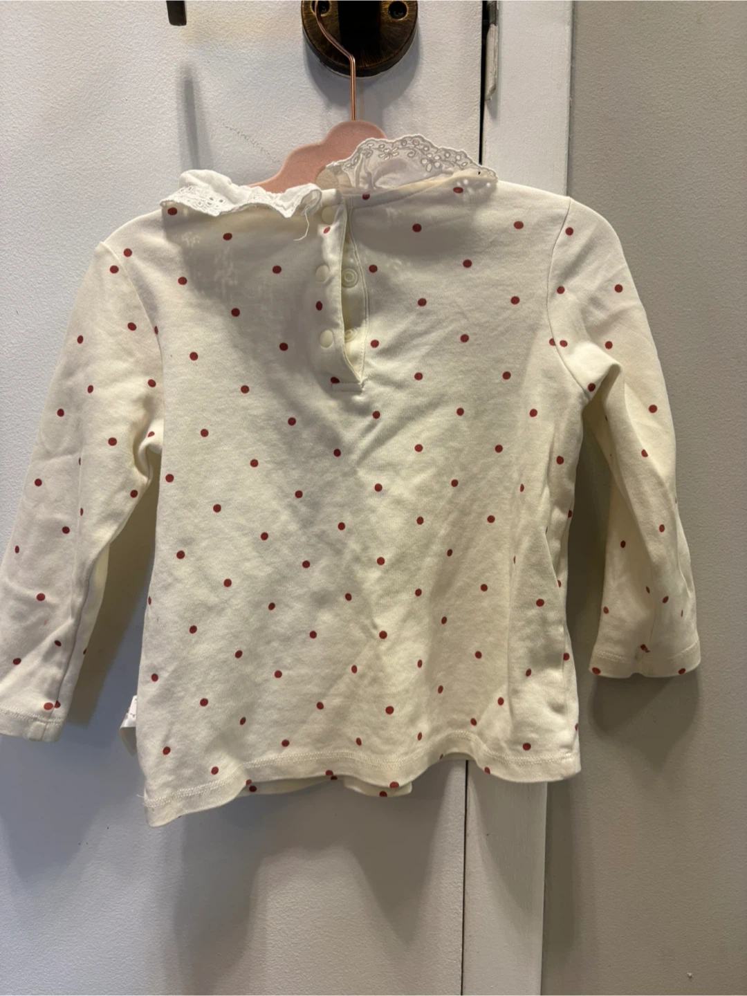 Dave & Bella Girls Long Sleeve Polka Dot Shirt - photo 2