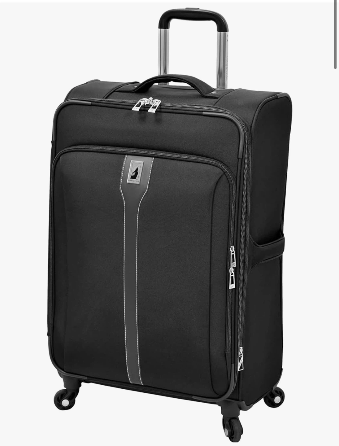London Fog Black Rolling Suitcase