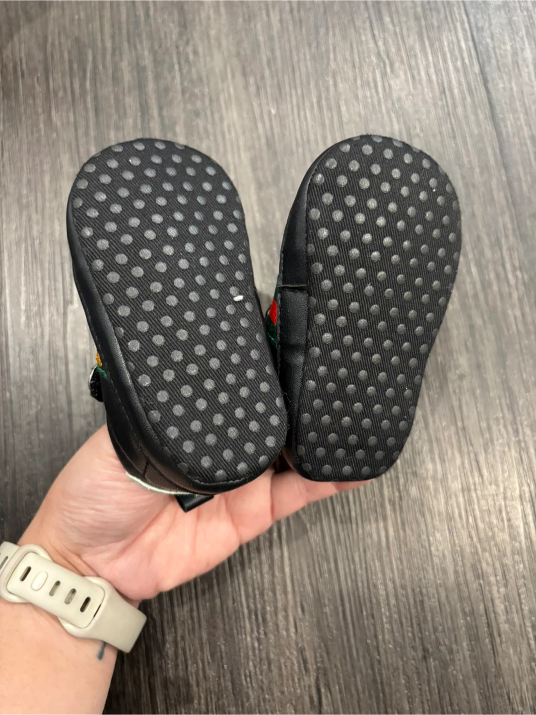 Black Gucci (Inspired) Bee Baby Shoes - Size 1 - photo 3