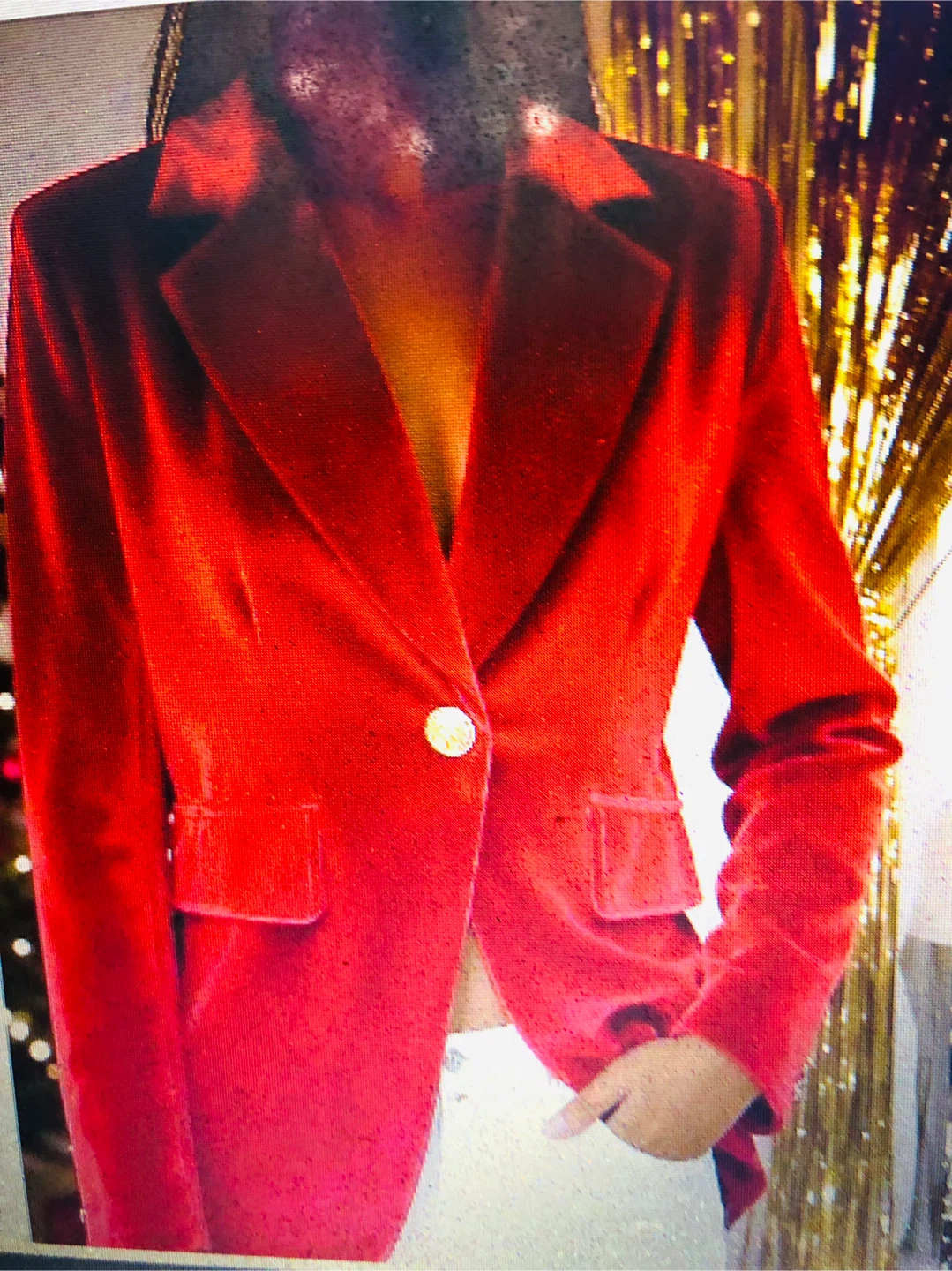 Velvet Blazer brand new red , blue and green $60 all