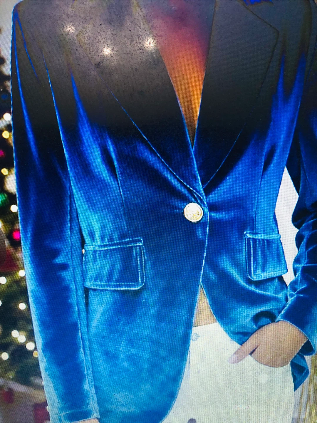 Velvet Blazer brand new red , blue and green $60 all - photo 2
