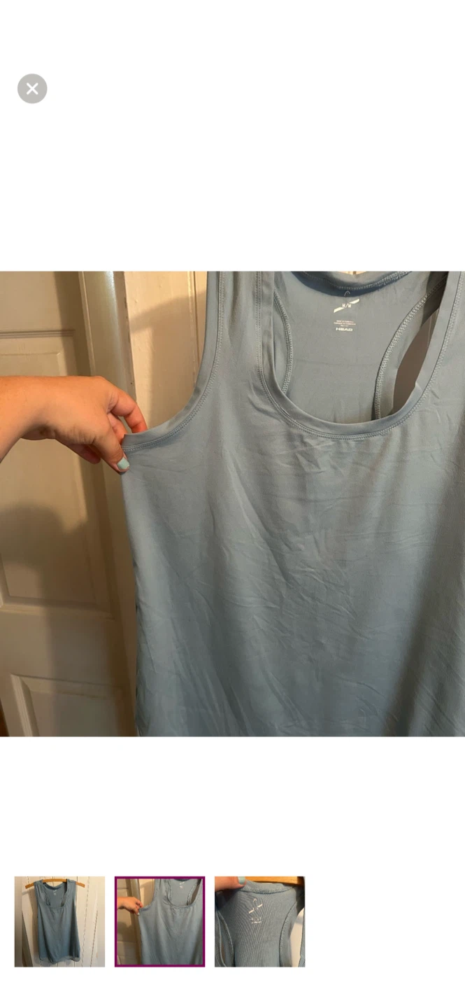 HEAD Blue Racerback Tank Top - Size M - photo 2