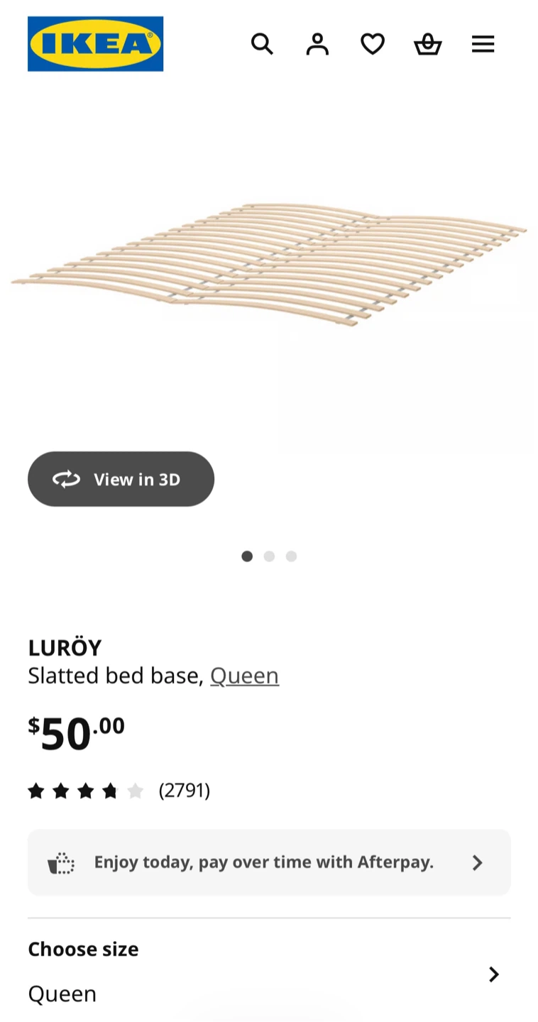 IKEA SONGESAND Queen Bed Frame - White - photo 3