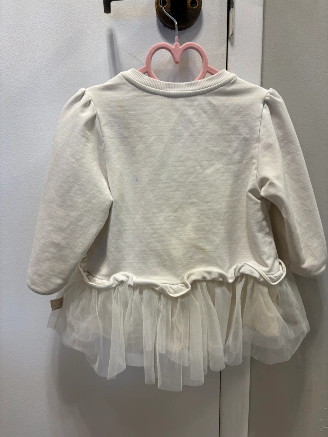 Dave & Bella White Tulle Shirt Dress - photo 2