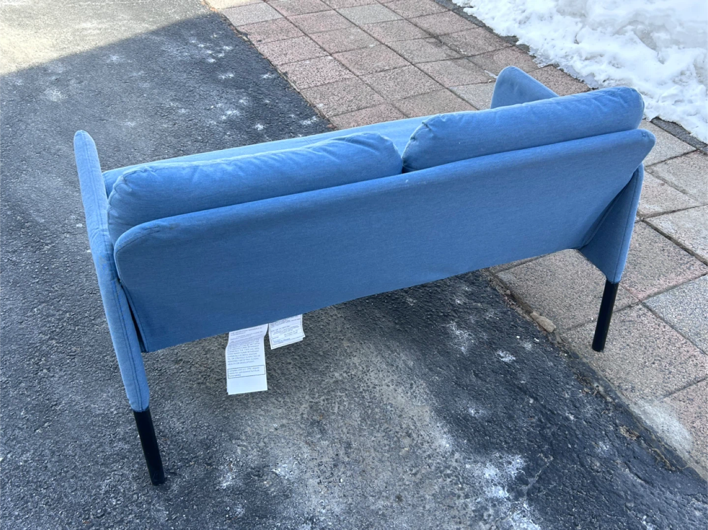 IKEA Glostad Loveseat - Knisa Medium Blue - photo 5