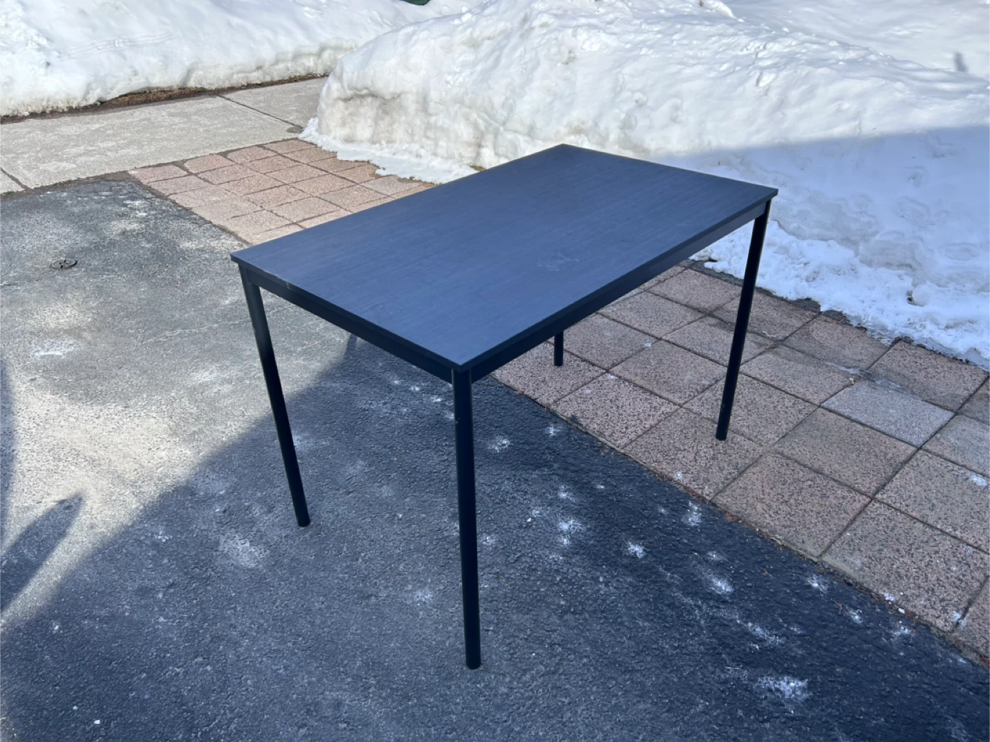 IKEA SANDSBERG Table Black 110x67 cm - photo 3