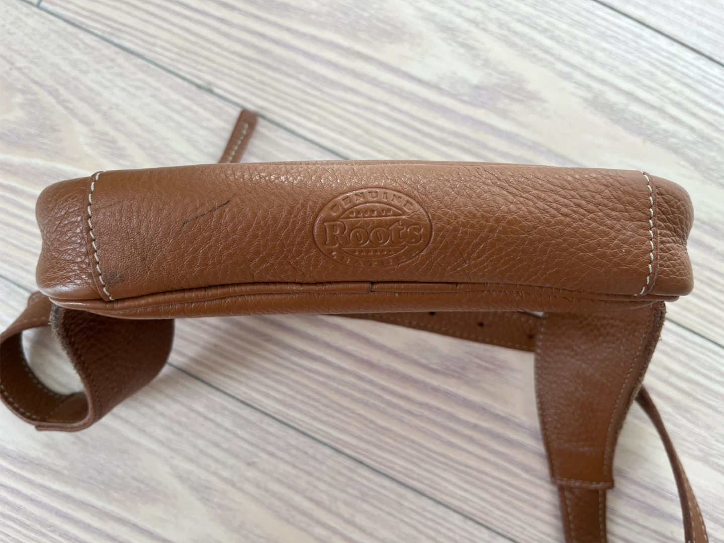 Roots Brown Leather Fanny Pack/Crossbody Bag - photo 4