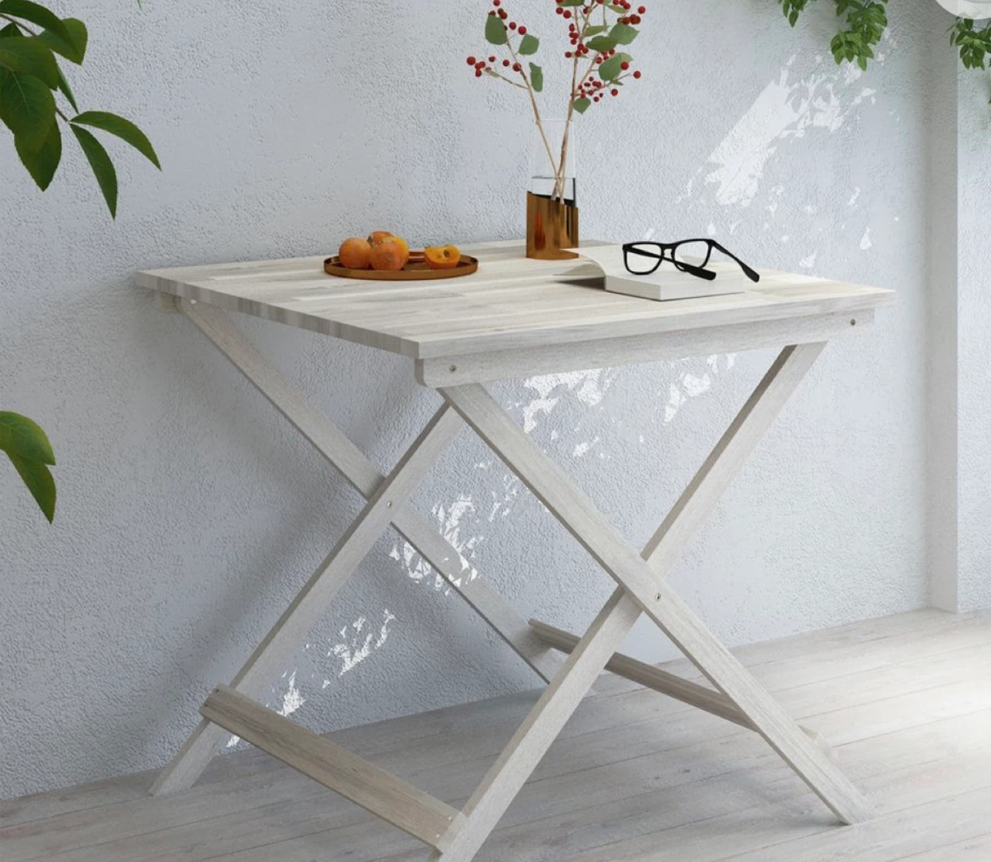 Interbuild Sydney Folding Table - Organic White