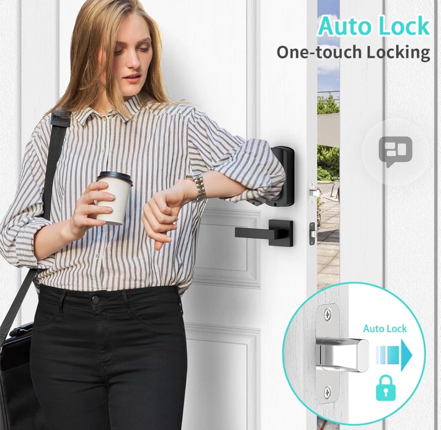 Smart Entry Door Lock with Fingerprint, Keypad, and App Control - photo 4