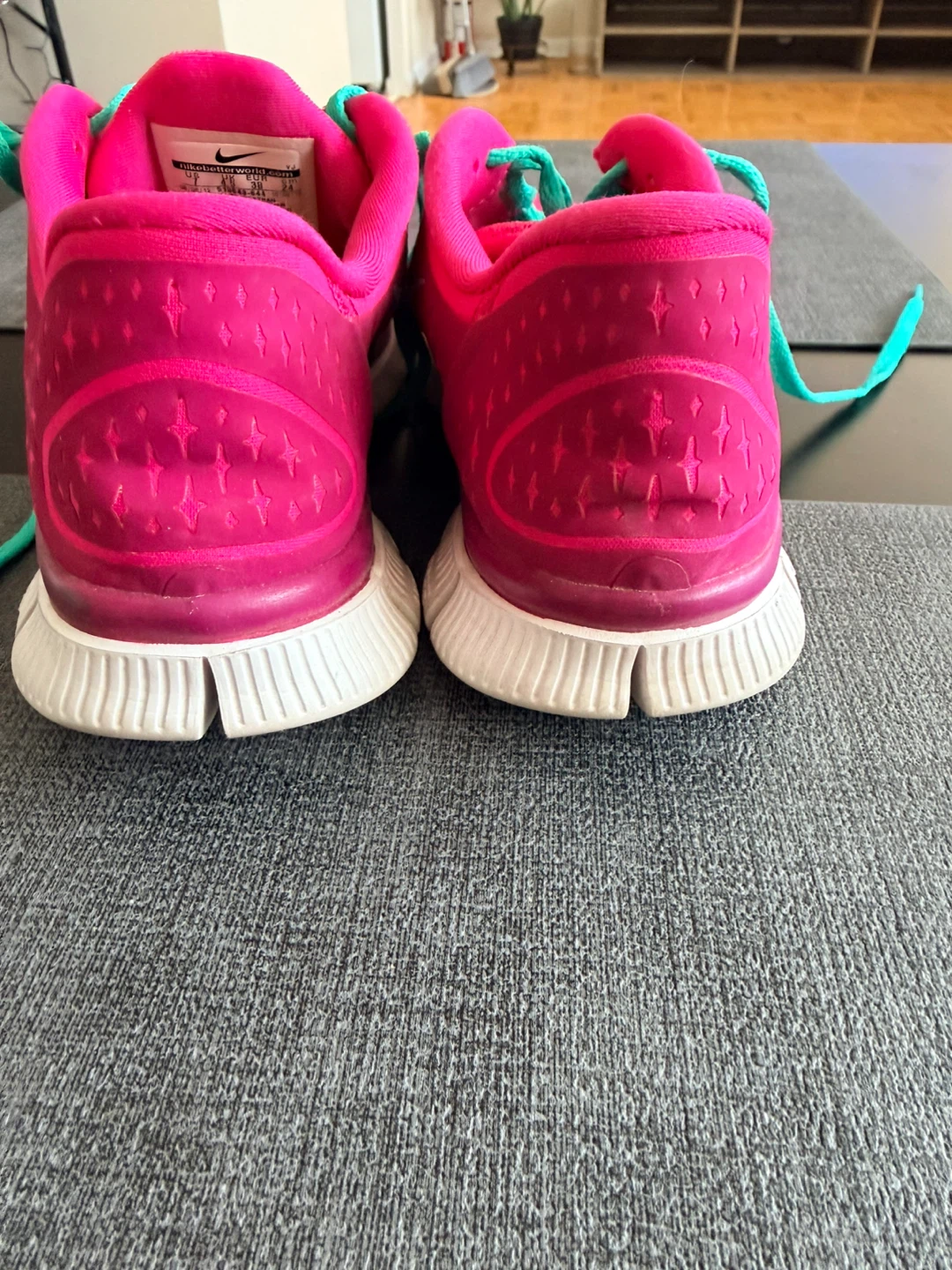 Nike Free Run 3.0 Women's Running Shoes Size 7 Pink Teal - photo 3