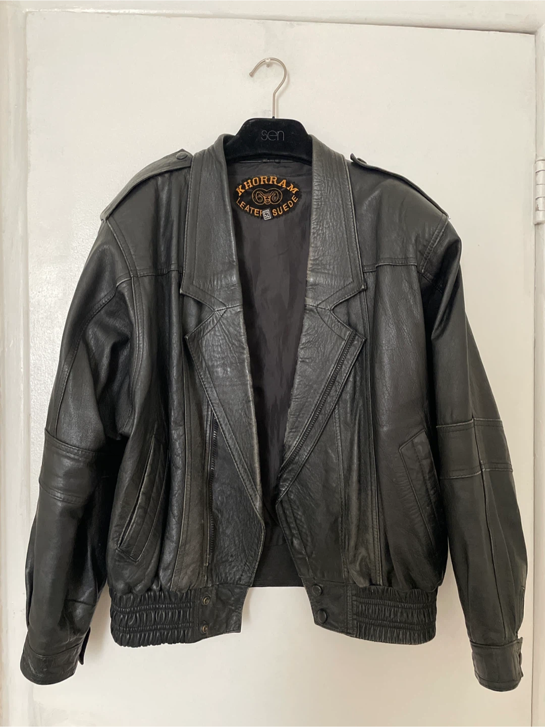 Khorram Leather Suede Jacket - Size 52