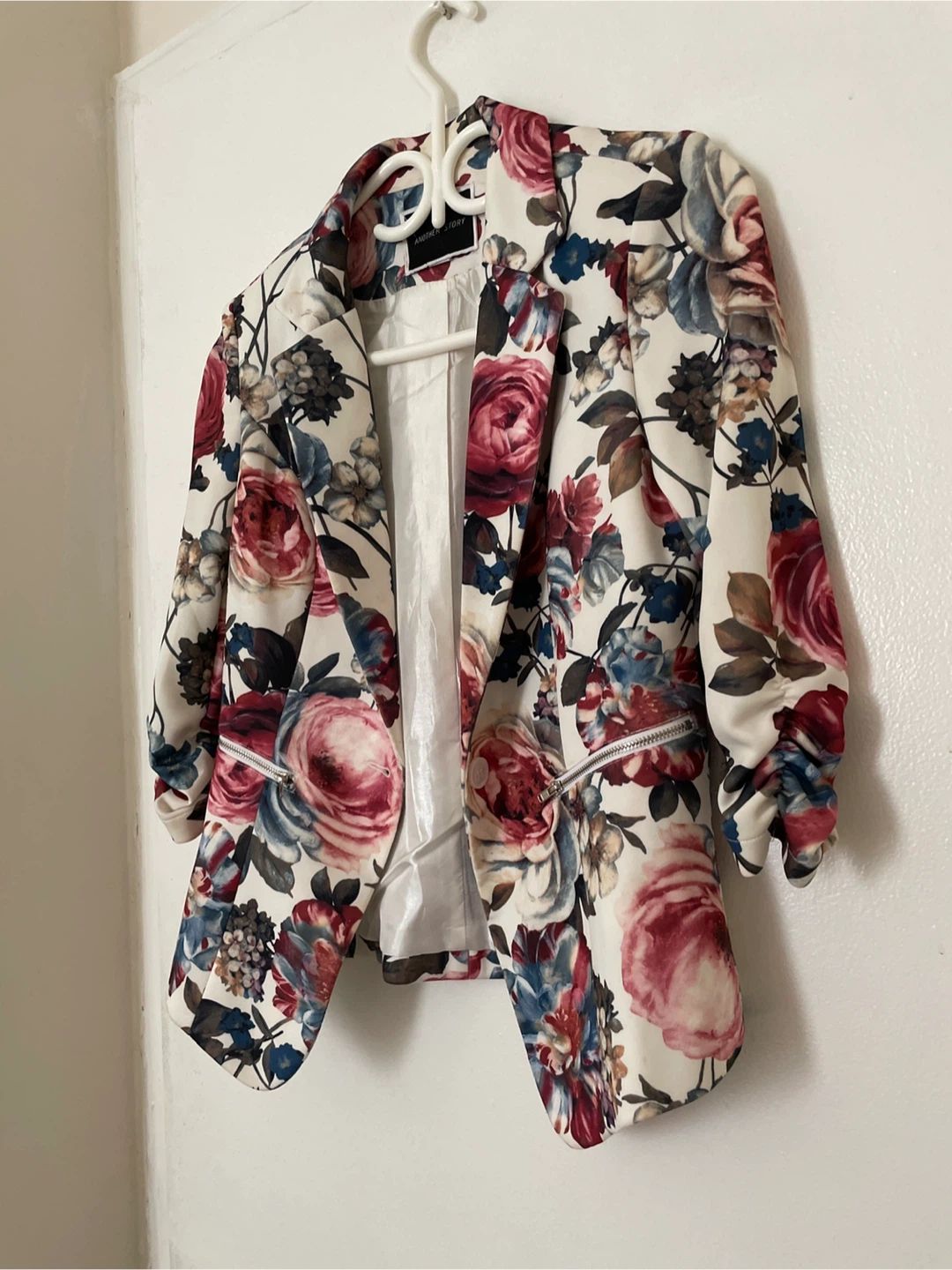Women's Floral Print Blazer - photo 2