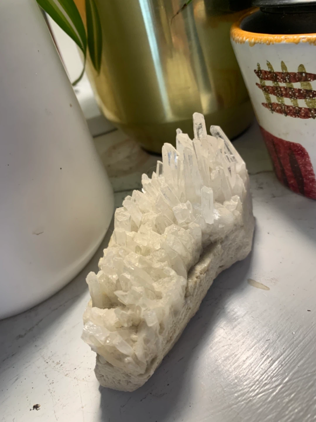 Clear Quartz Crystal Cluster - photo 2