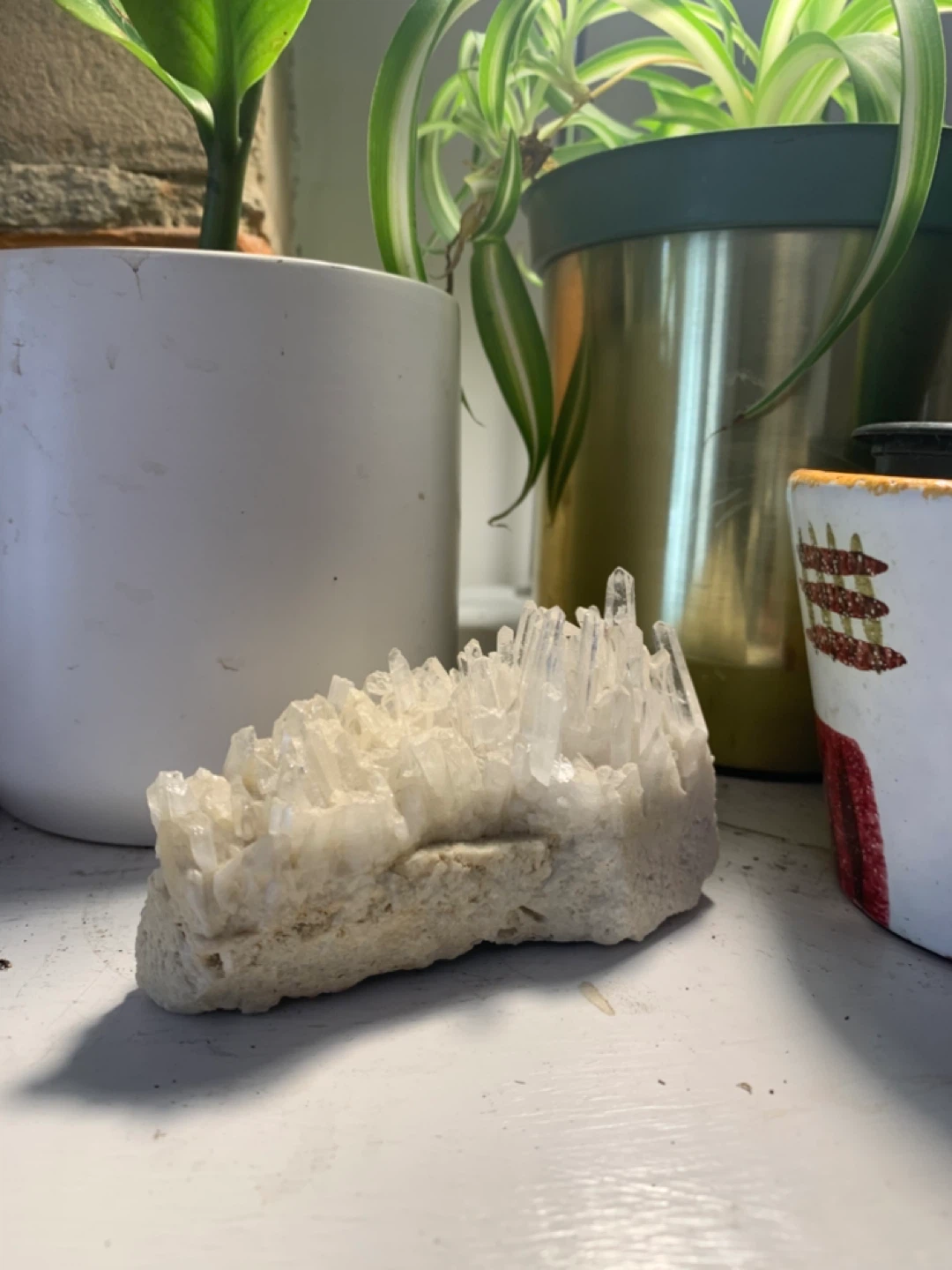 Clear Quartz Crystal Cluster
