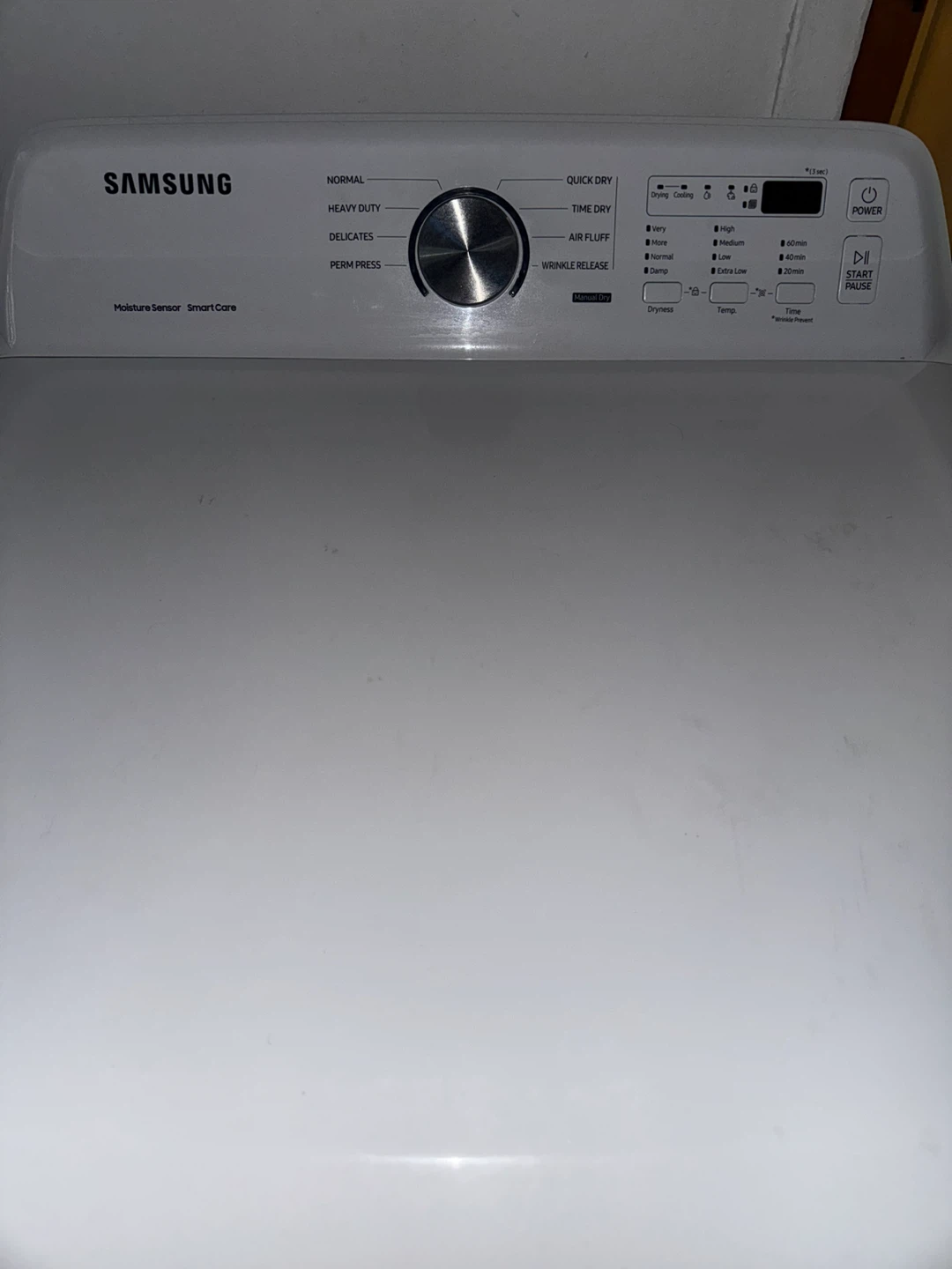Samsung White Electric Dryer with Moisture Sensor - photo 4