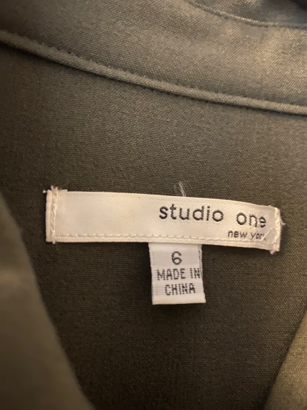 Studio One New York Green Button-Up Dress Size 6 - photo 3