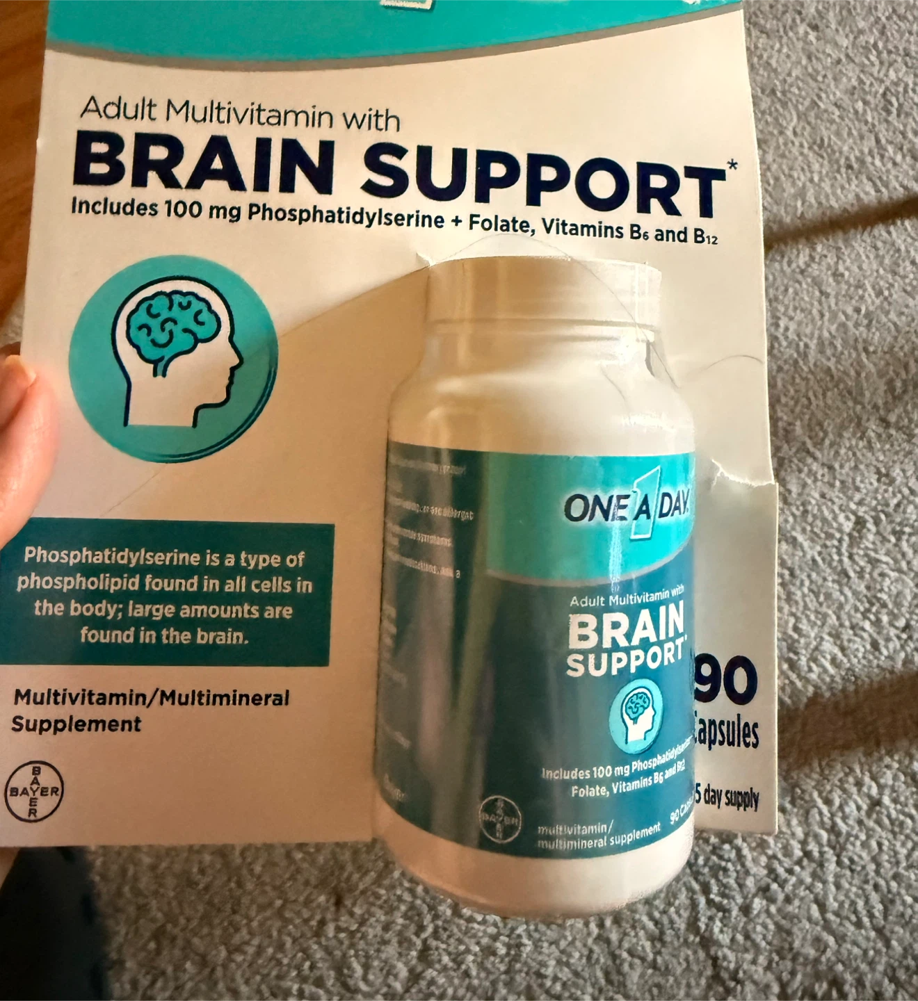 One A Day Adult Multivitamin Brain Support 90 Capsules