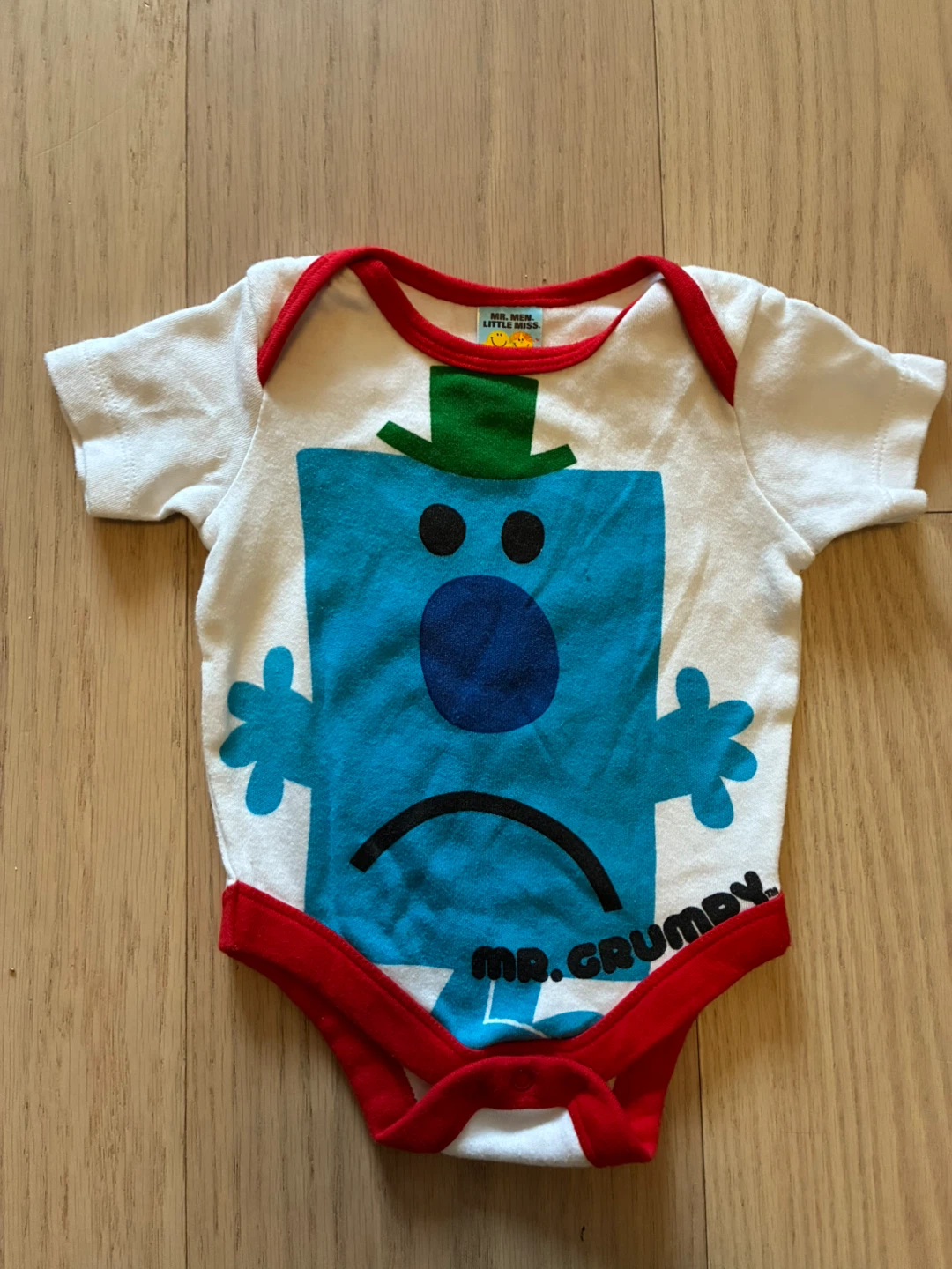 Mr. Men "Mr. Grumpy" Baby Bodysuit 3-6 Months