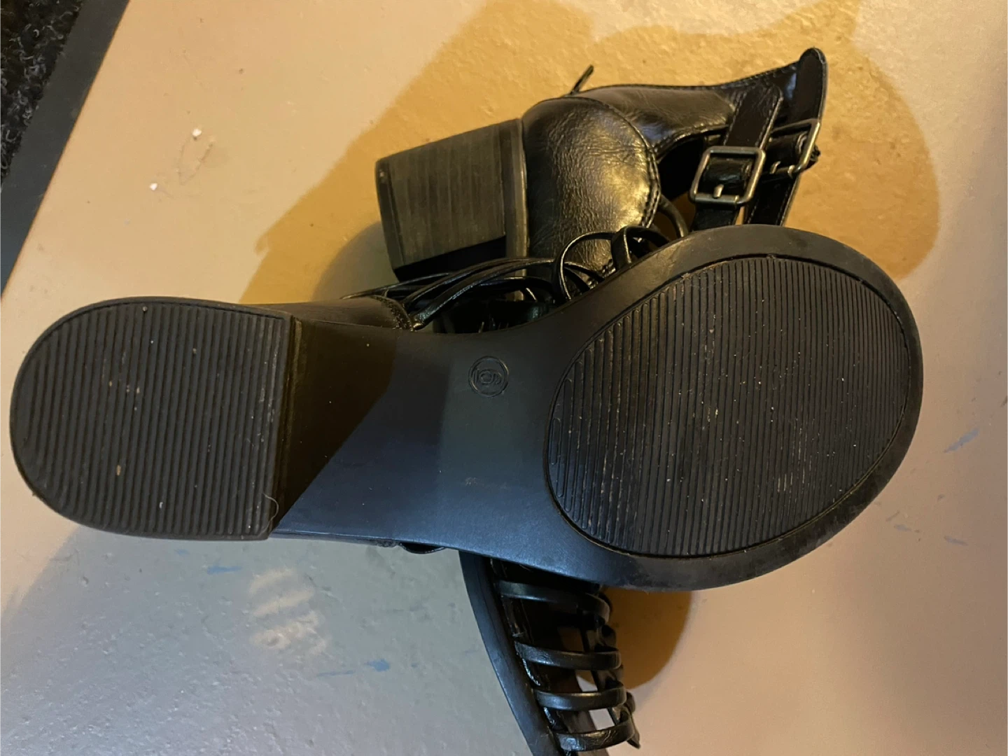 Toe-tally Strappy Black Gladiator Heels - photo 5