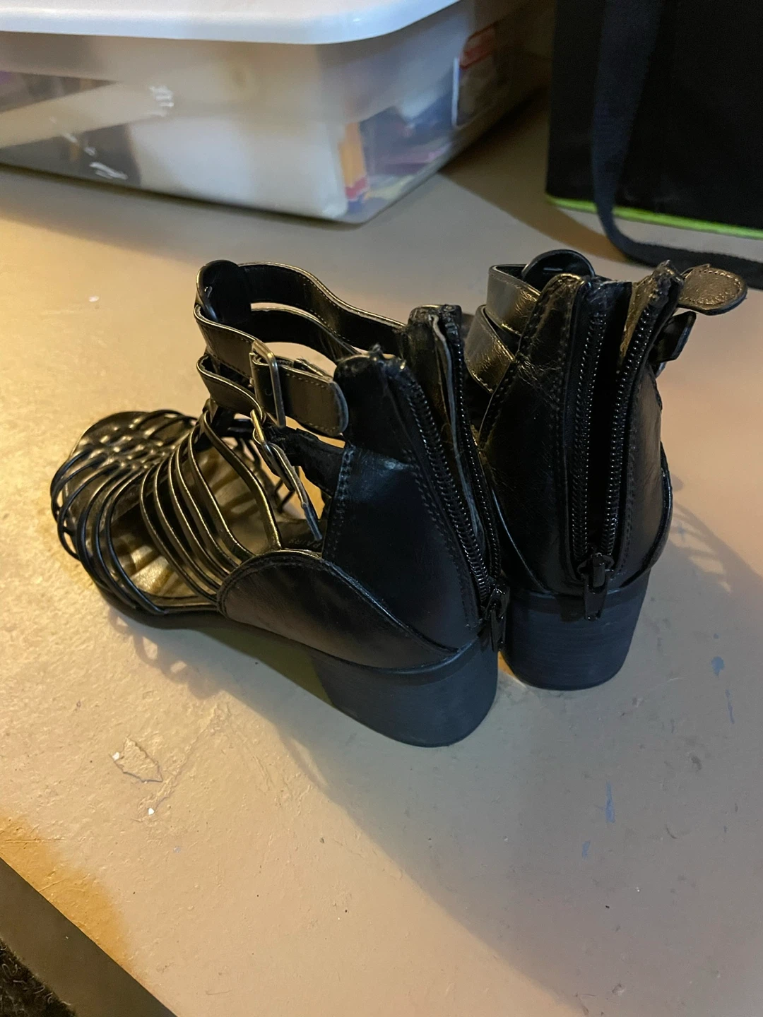 Toe-tally Strappy Black Gladiator Heels - photo 3