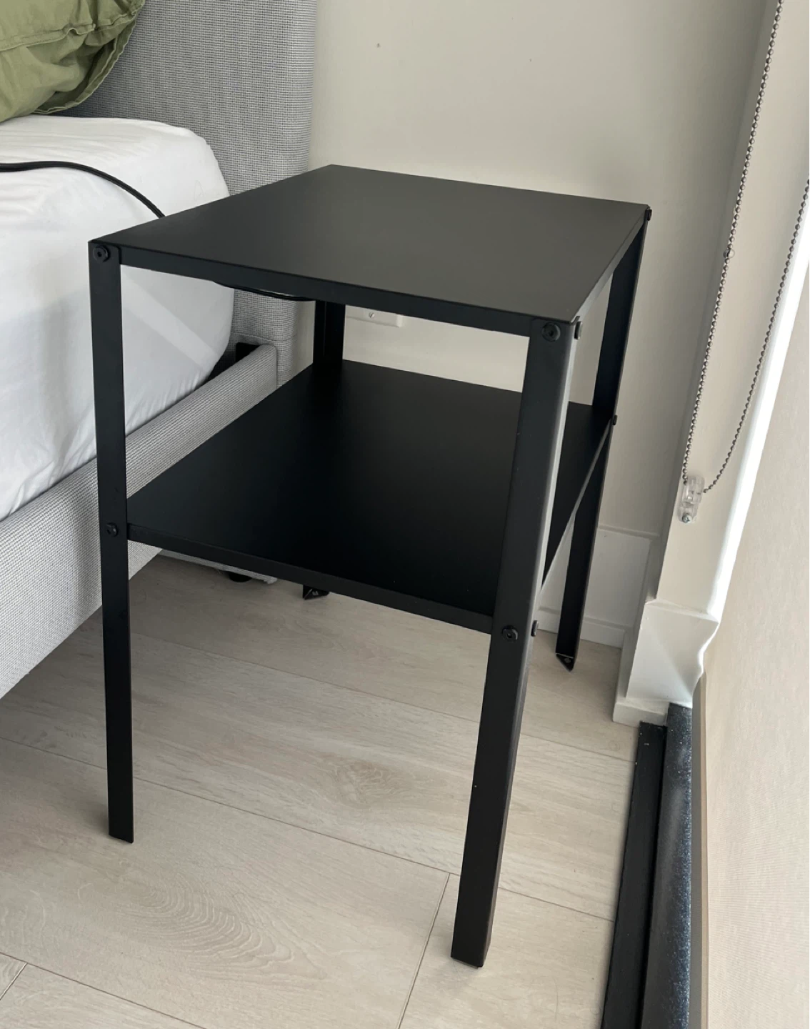 Black Two-Tier Nightstand - photo 2