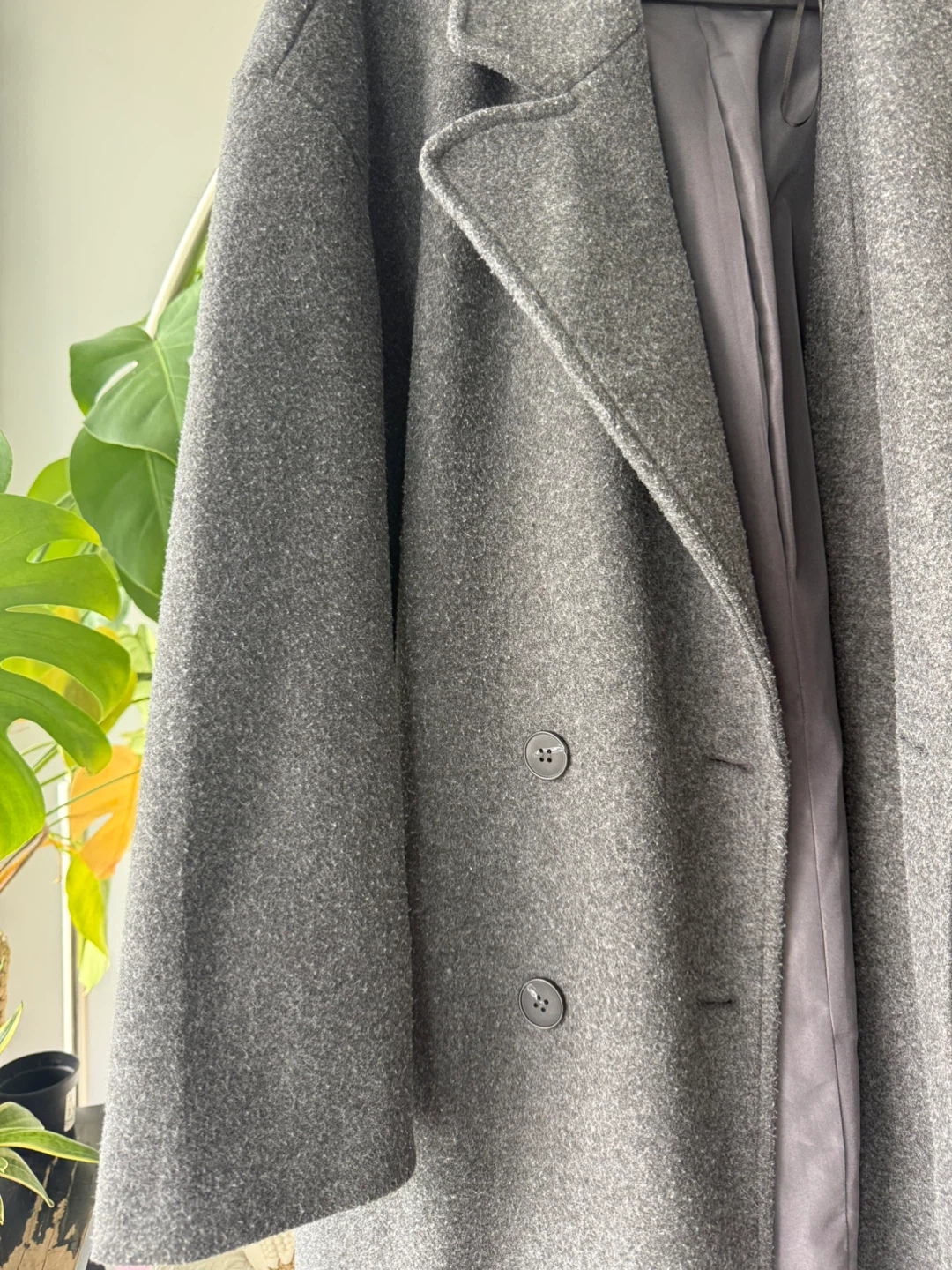 Zara Wool Blend Coat Grey - photo 3