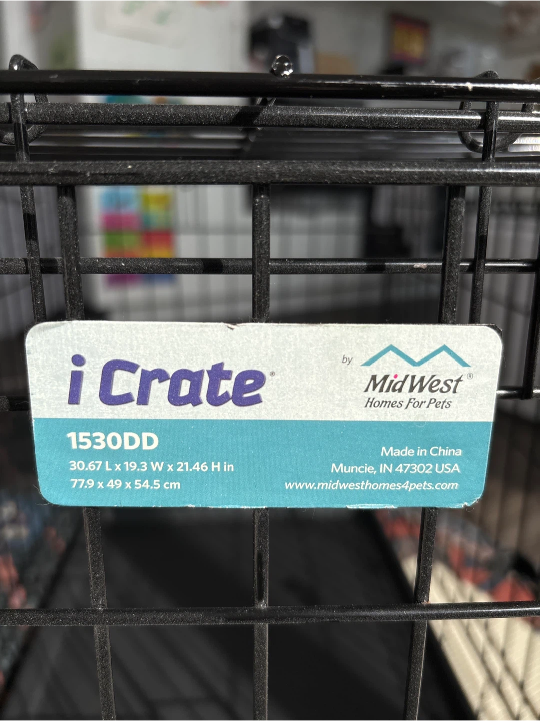 Medium Dog Crate - Midwest Homes, double door, foldable - photo 2