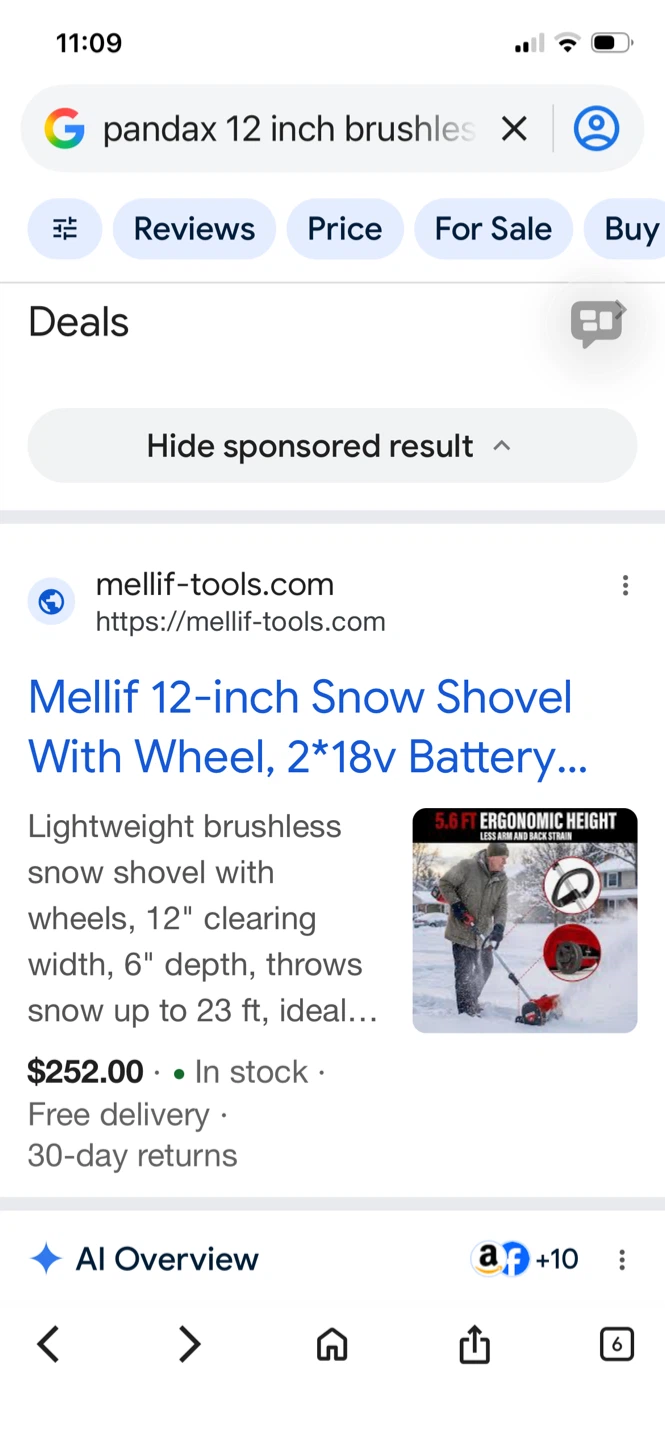 12-inch Cordless Snow blower compatible Milwaukee - photo 5