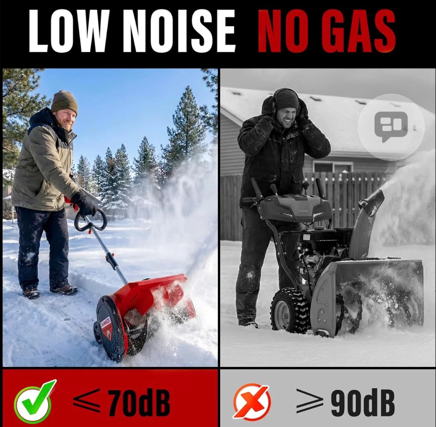 12-inch Cordless Snow blower compatible Milwaukee - photo 3
