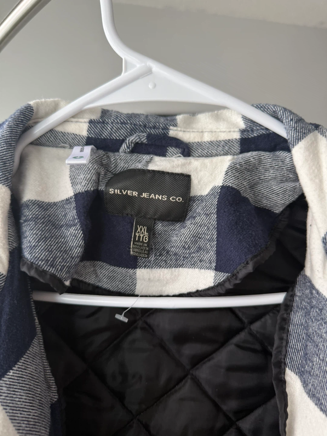 Plaid Quilted Shirt Jacket - photo 5