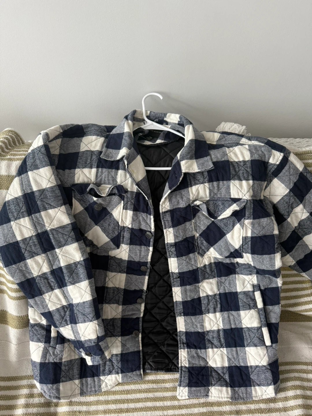 Plaid Quilted Shirt Jacket - photo 2