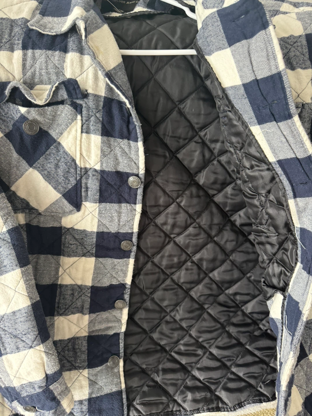 Plaid Quilted Shirt Jacket - photo 4