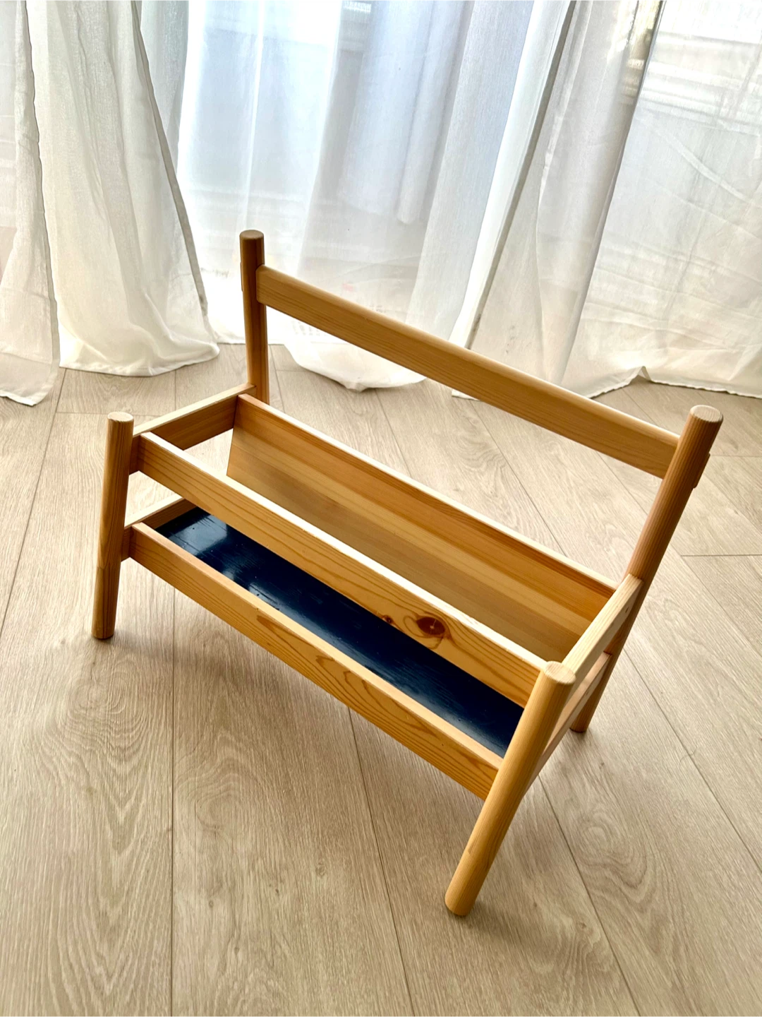 Wooden ikea kid bookshelf rack