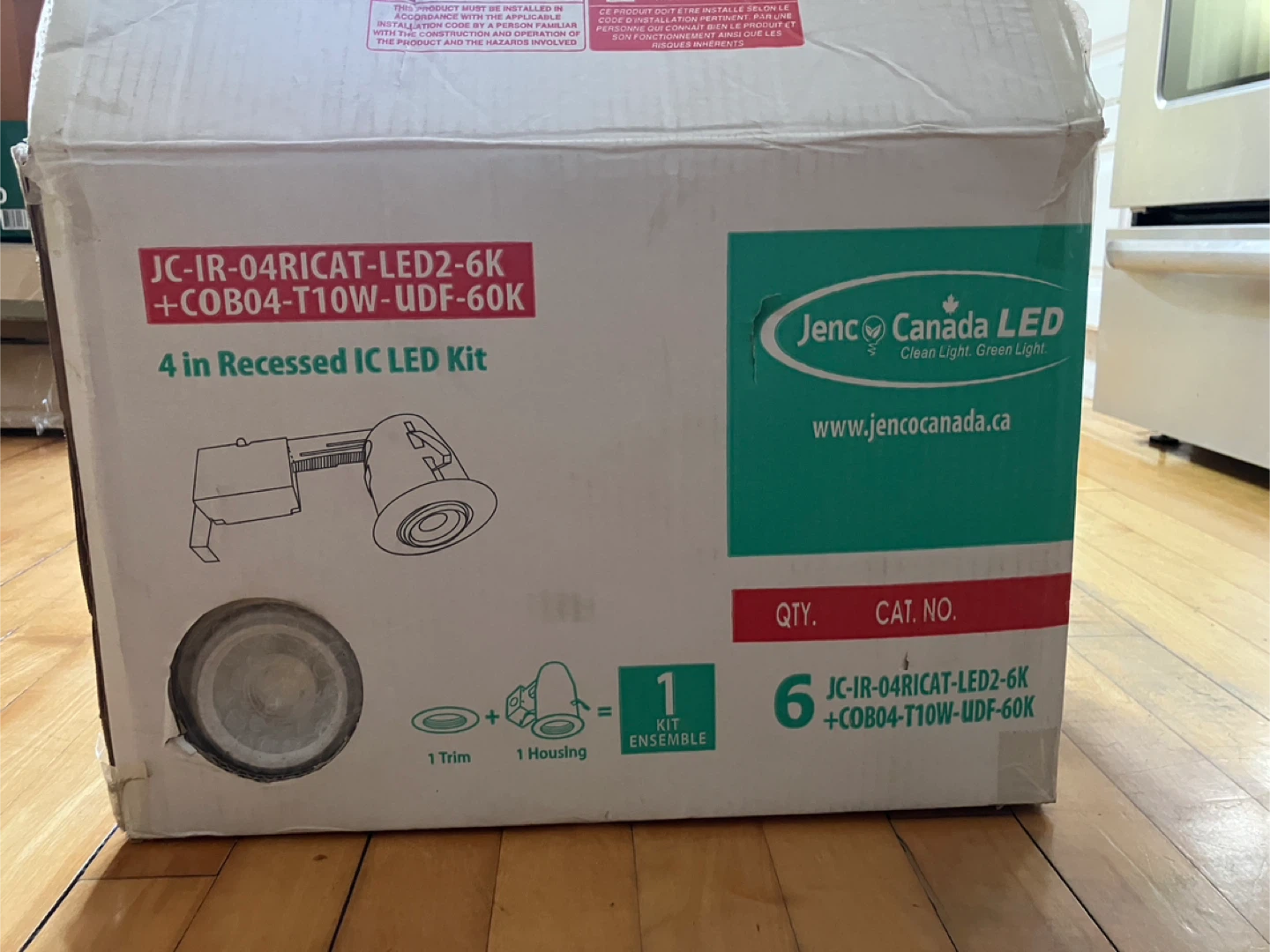 New Jenco 4” recessed LED lights