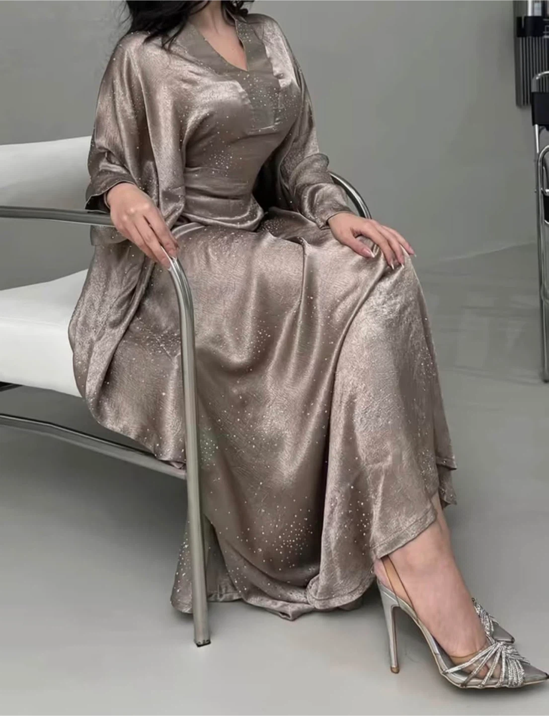 Women's Embellished Kaftan Dress - photo 5