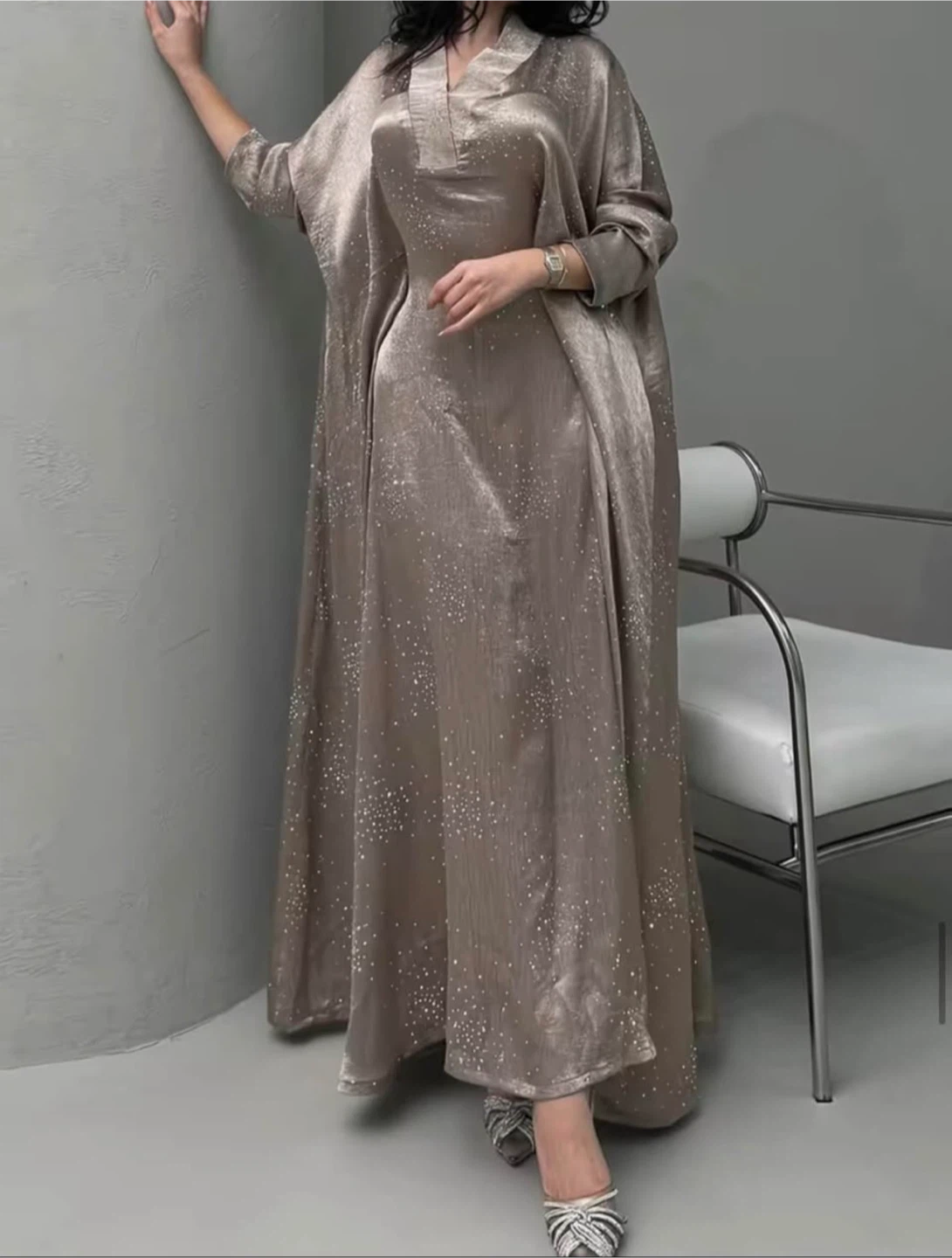 Women's Embellished Kaftan Dress