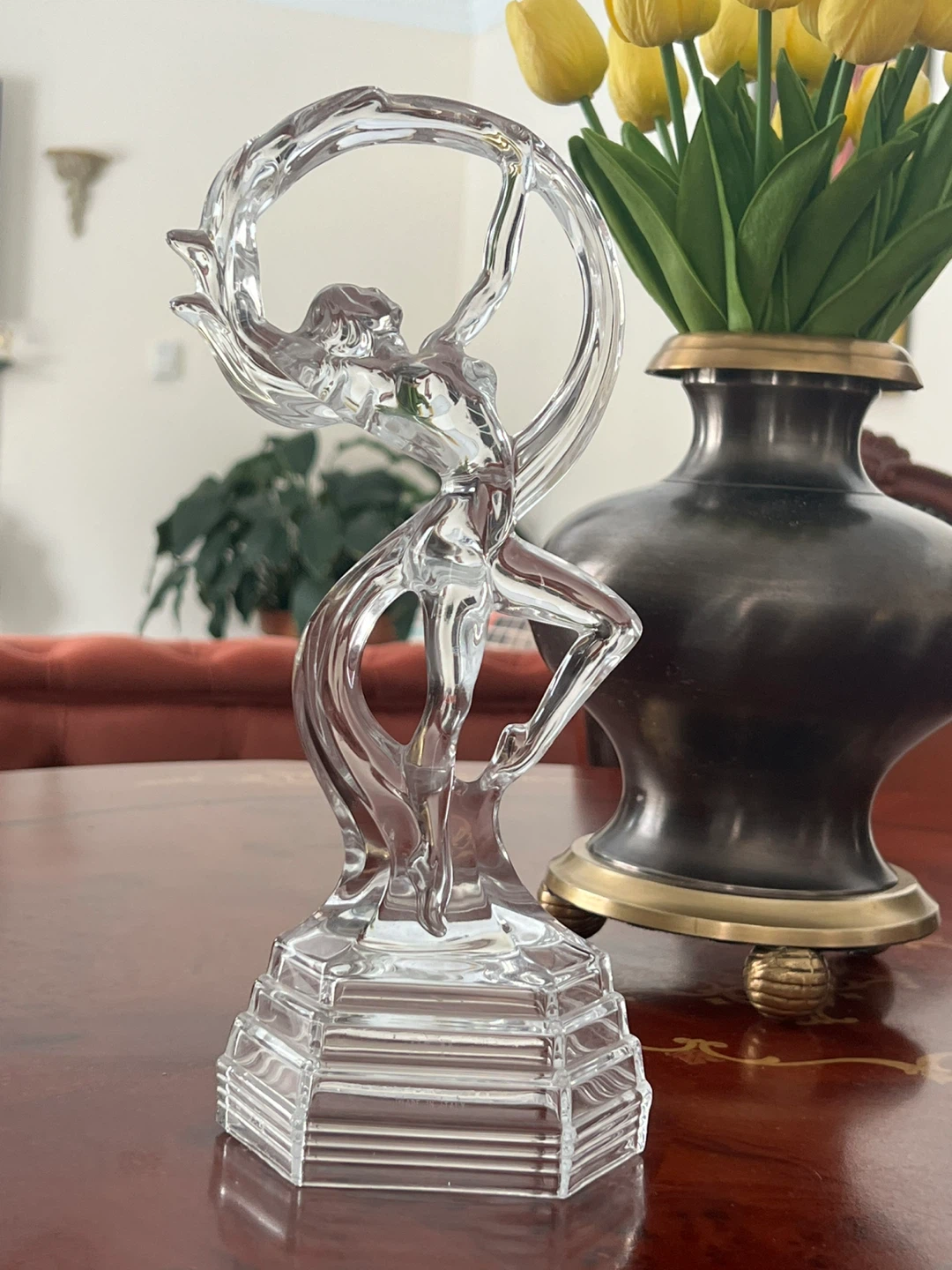 Clear Glass Dancer Figurine