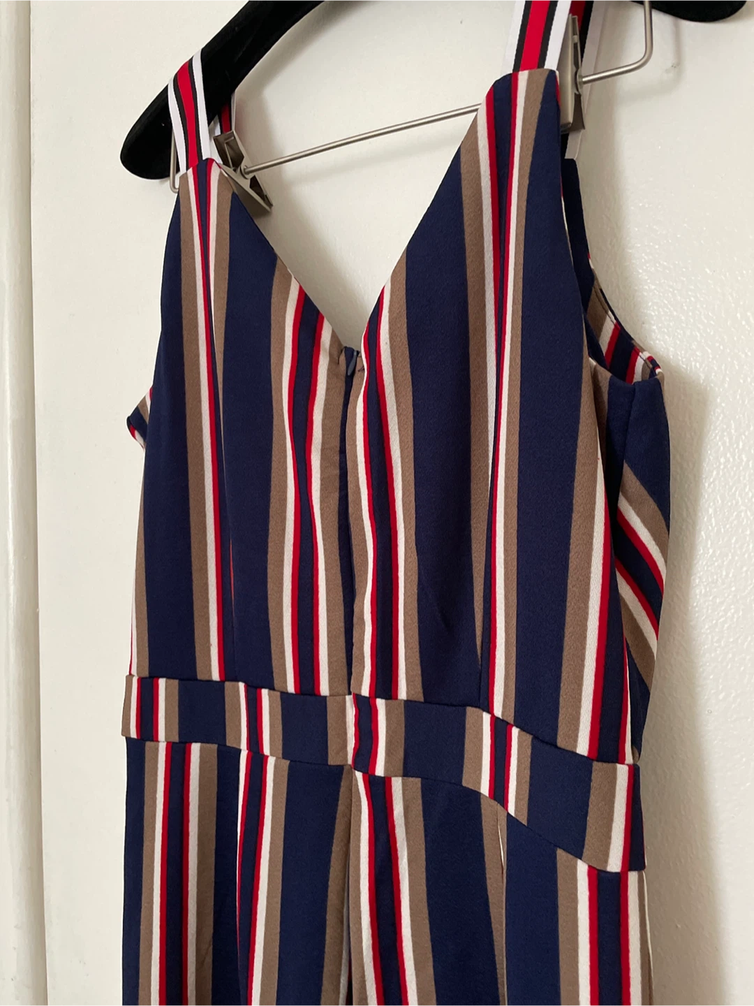Navy Blue Striped Jumpsuit - photo 5