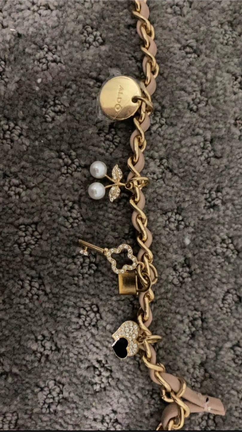 ALDO Pink Quilted Crossbody Bag with Charms - photo 4