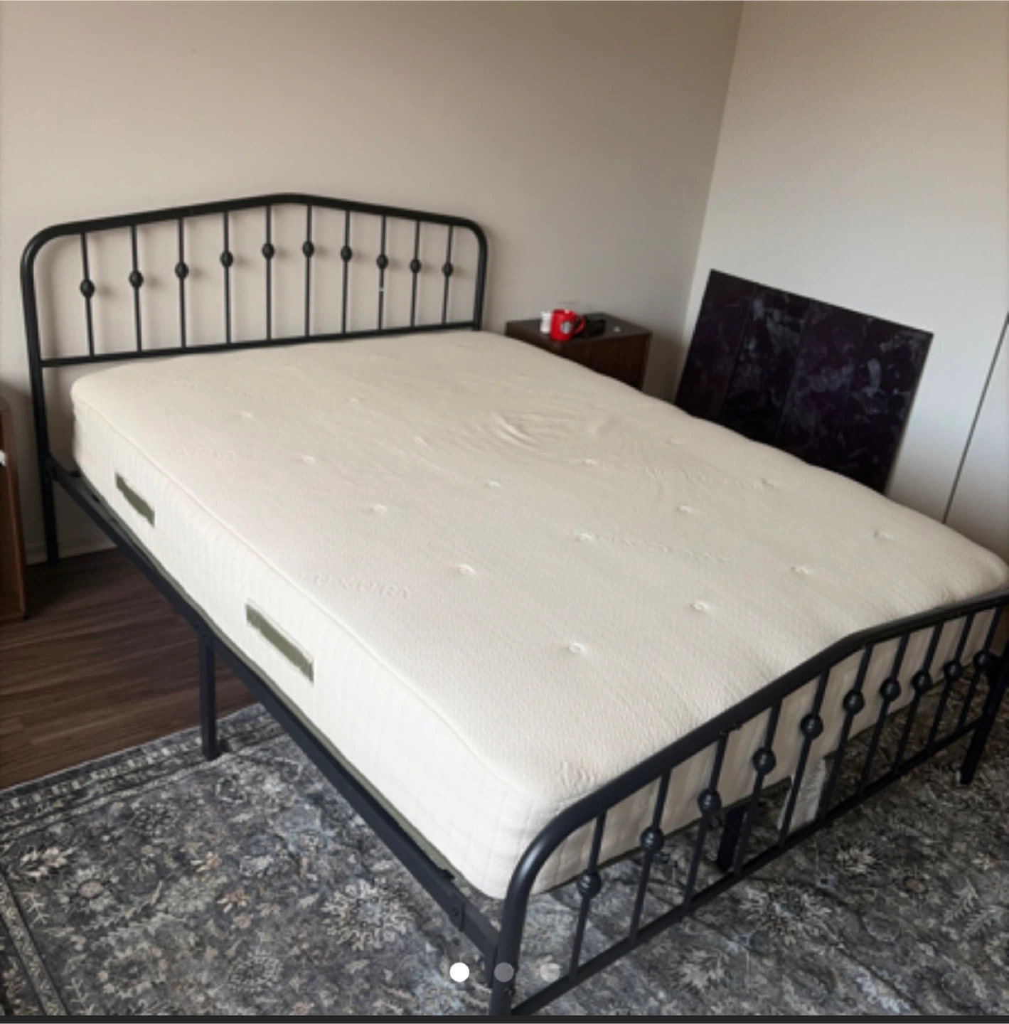 Queen Black Metal Bed Frame NOT Mattress - photo 2