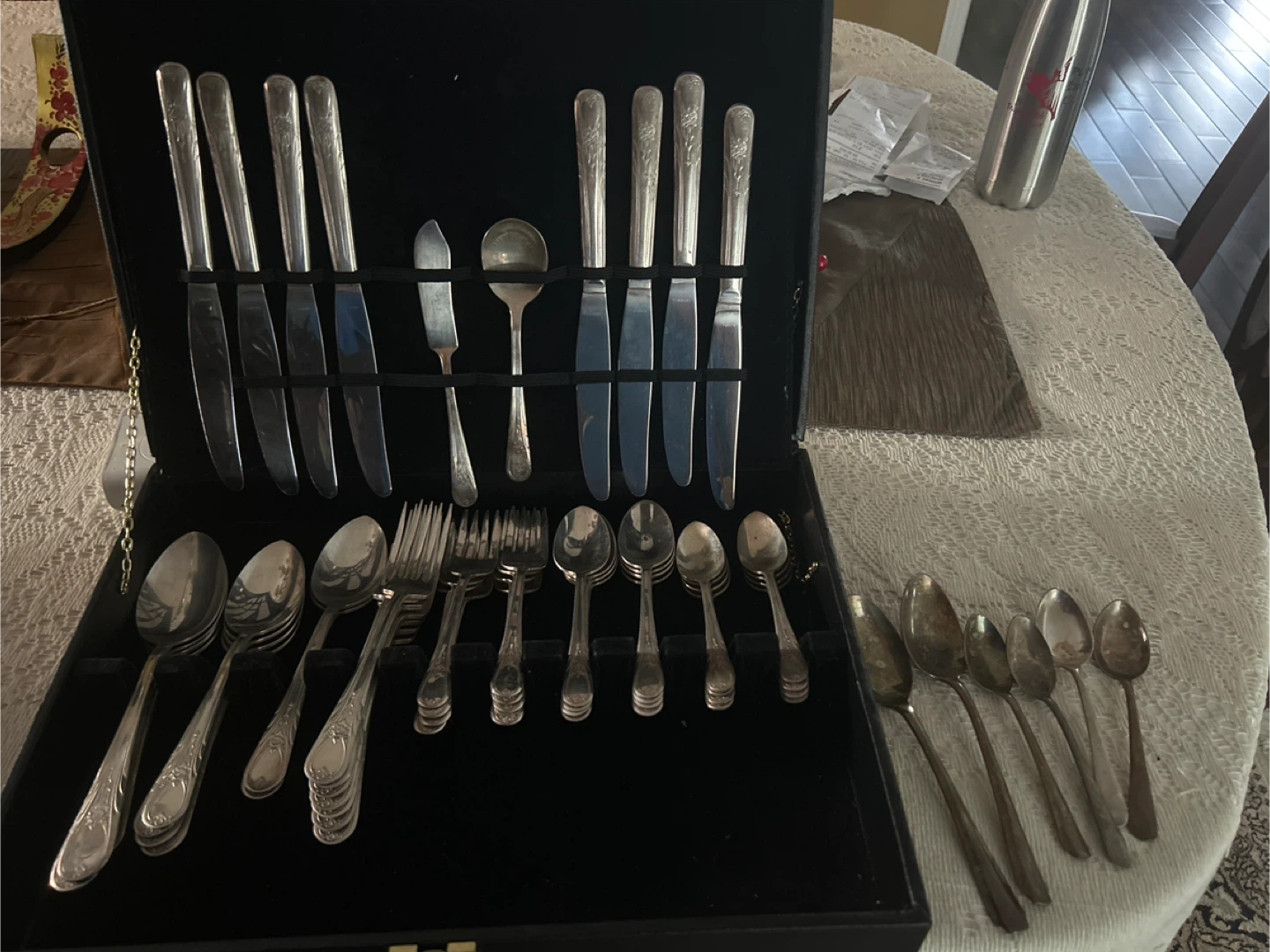 Silver-Plated Cutlery Set in Case EPNS