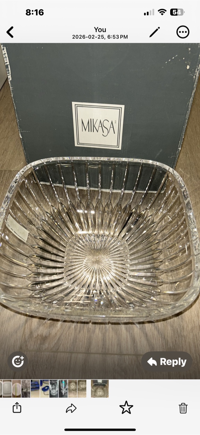 Mikasa Crystal Serving Bowl - photo 2
