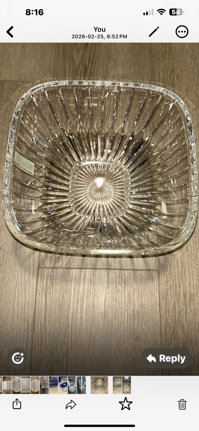 Mikasa Crystal Serving Bowl - photo 3