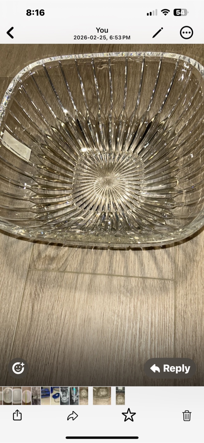 Mikasa Crystal Serving Bowl
